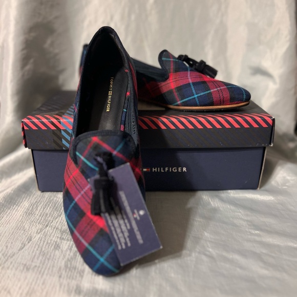 Tommy Hilfiger Plaid Loafers EURO SIZE 40 - Picture 3 of 9